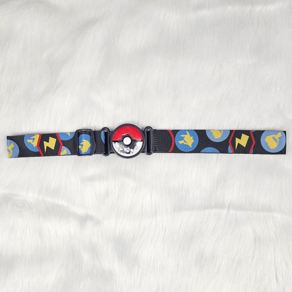 Pokemon Pikachu Seatbelt Belt Kids OS Black Fair Pokeball Buckle 2018 Nintendo